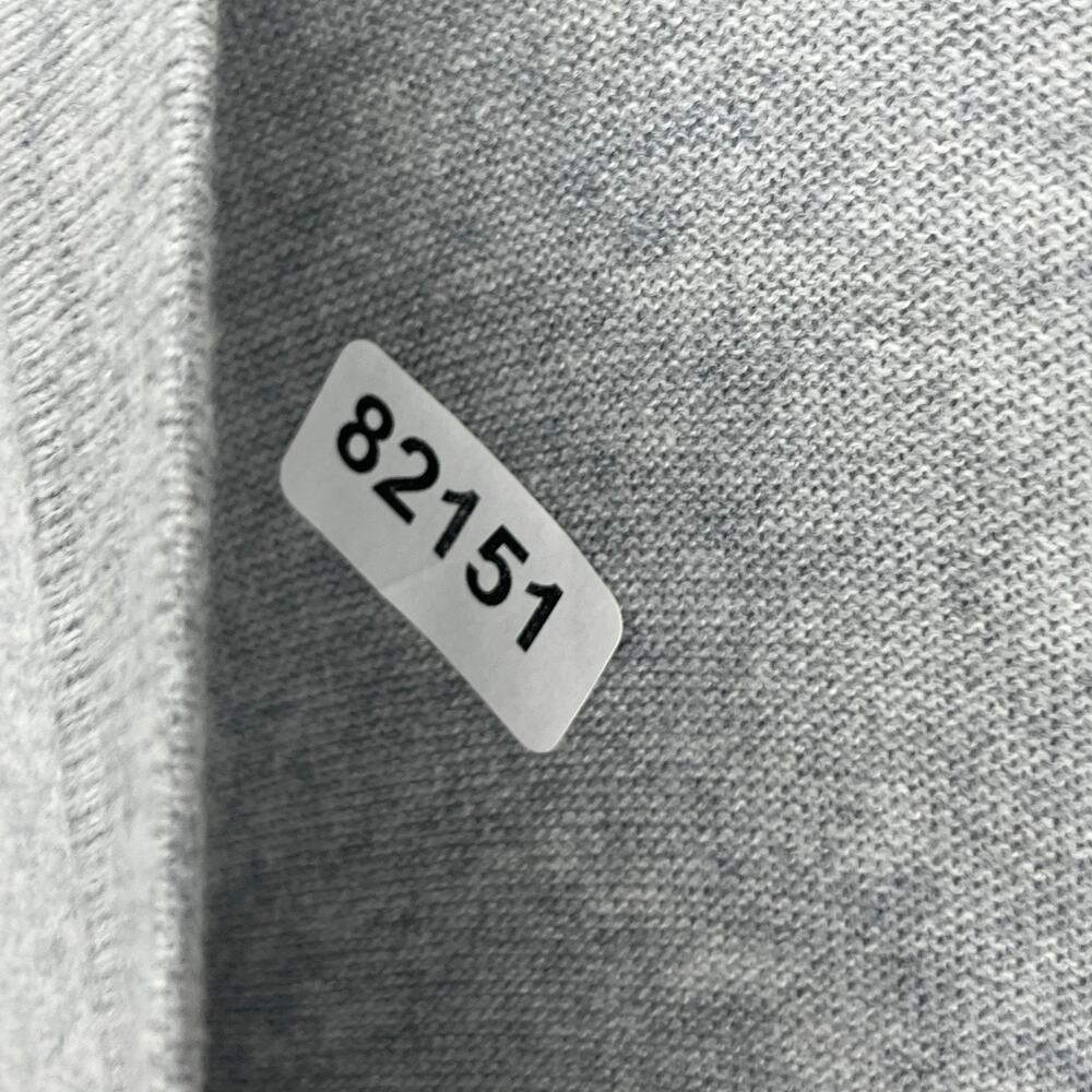EILEEN FISHER Sweater M Organic Cotton Deep V-Neck Oversized Pullover Gray - Picture 11 of 11